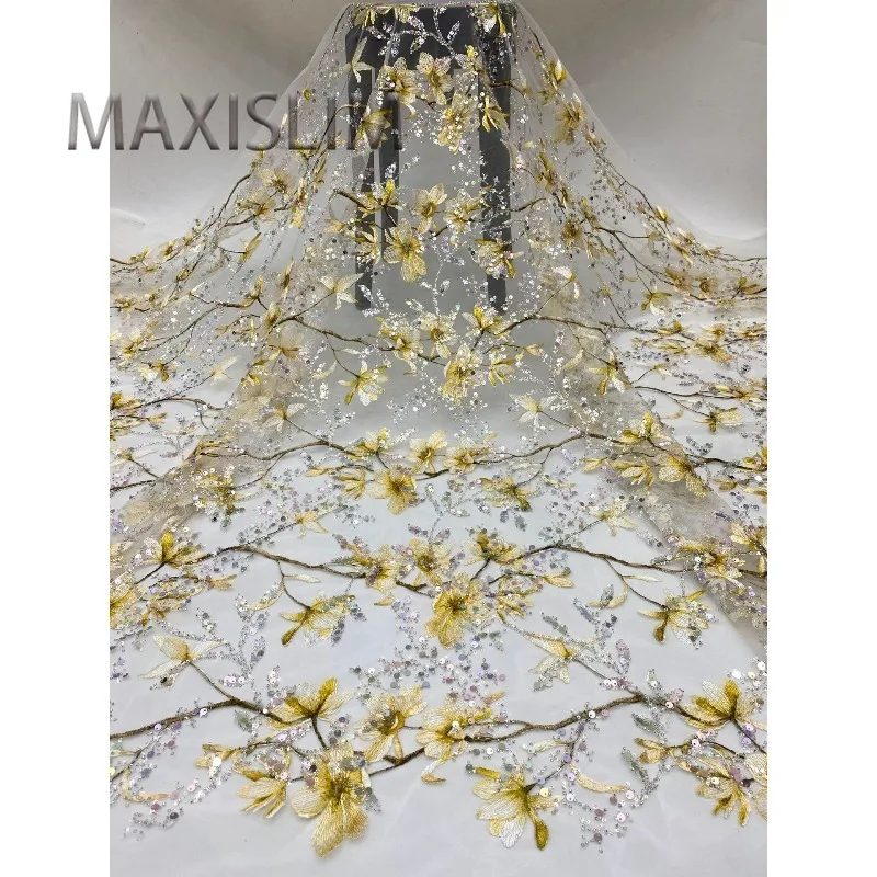 New Mesh Bead Sequin Embroidered Women's Skirt Shirt Dress Fashion Sequin Fabric Width 125CM
New Mesh Bead Sequin Embroidered Women's Skirt Shirt Dress Fashion Sequin Fabric Width 125CM