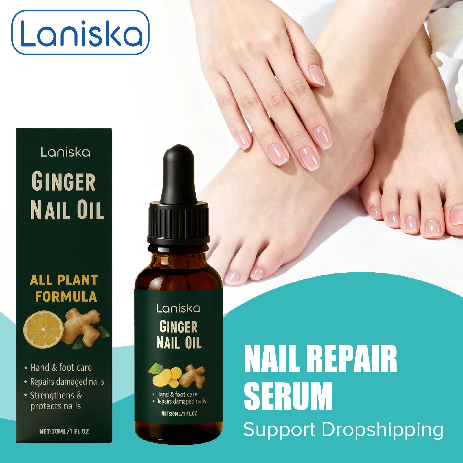 Ginger Nail Fungus Treatment Serum Anti Infection Toenail Fingernail Onychomycosis Paronychia Removal Nails Repair Essential Oil
Ginger Nail Fungus Treatment Serum Anti Infection Toenail Fingernail Onychomycosis Paronychia Removal Nails Repair Essential Oil