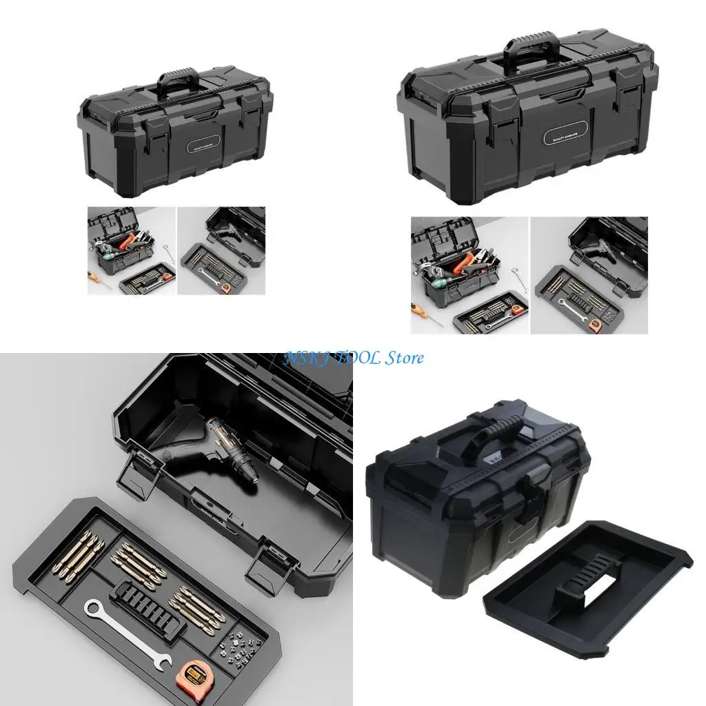 L8RC Double Layer Essential Tool Box Maintenance Tool Storage Box Removable Tray
L8RC Double Layer Essential Tool Box Maintenance Tool Storage Box Removable Tray