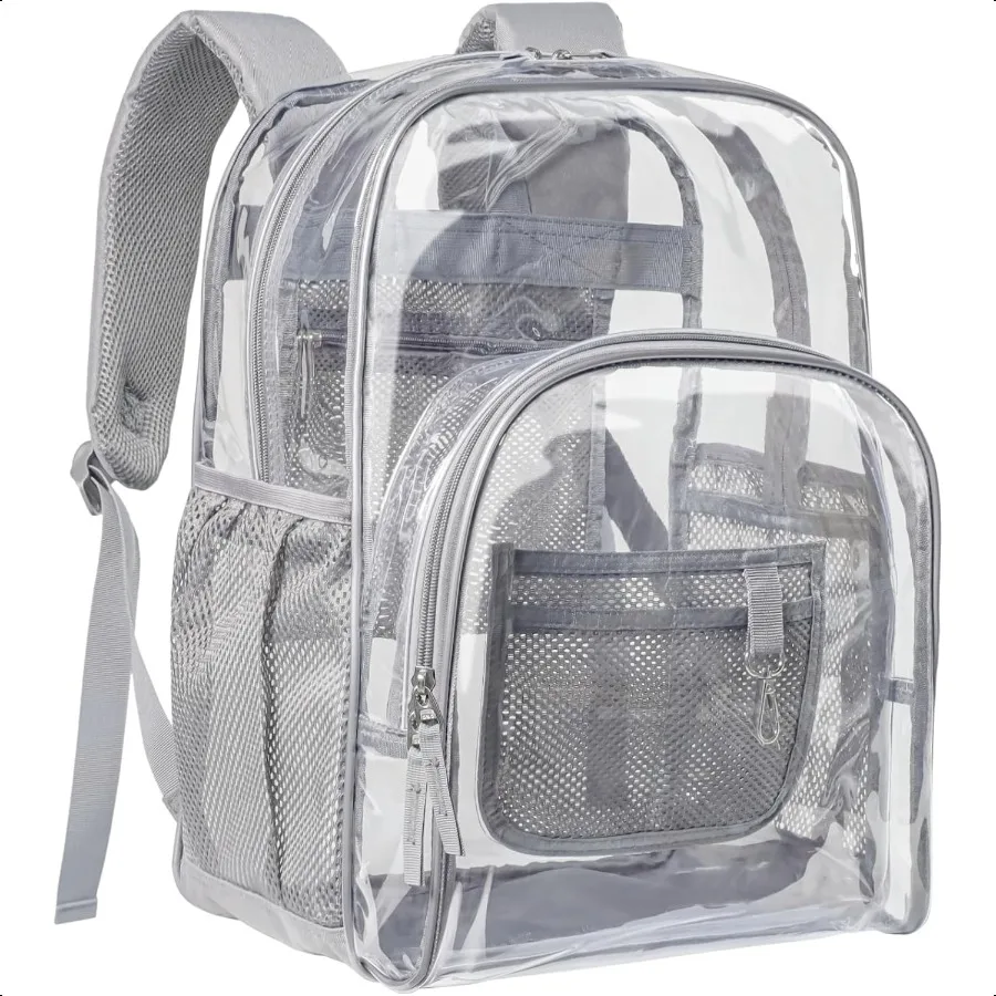 PACKISM Clear Backpack 17 inch Heavy Duty Clear Backpacks for School Large Transparent Bookbag for Students Age 12+
PACKISM Clear Backpack 17 inch Heavy Duty Clear Backpacks for School Large Transparent Bookbag for Students Age 12+