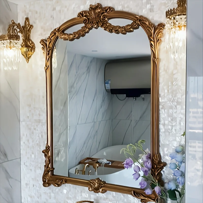 Gold Frame Wall Mirror Aesthetic Luxury Design Girls Print Wall Mirror Bathroom Rectangle Espejo De Cuerpo Completo Decoration
Gold Frame Wall Mirror Aesthetic Luxury Design Girls Print Wall Mirror Bathroom Rectangle Espejo De Cuerpo Completo Decoration