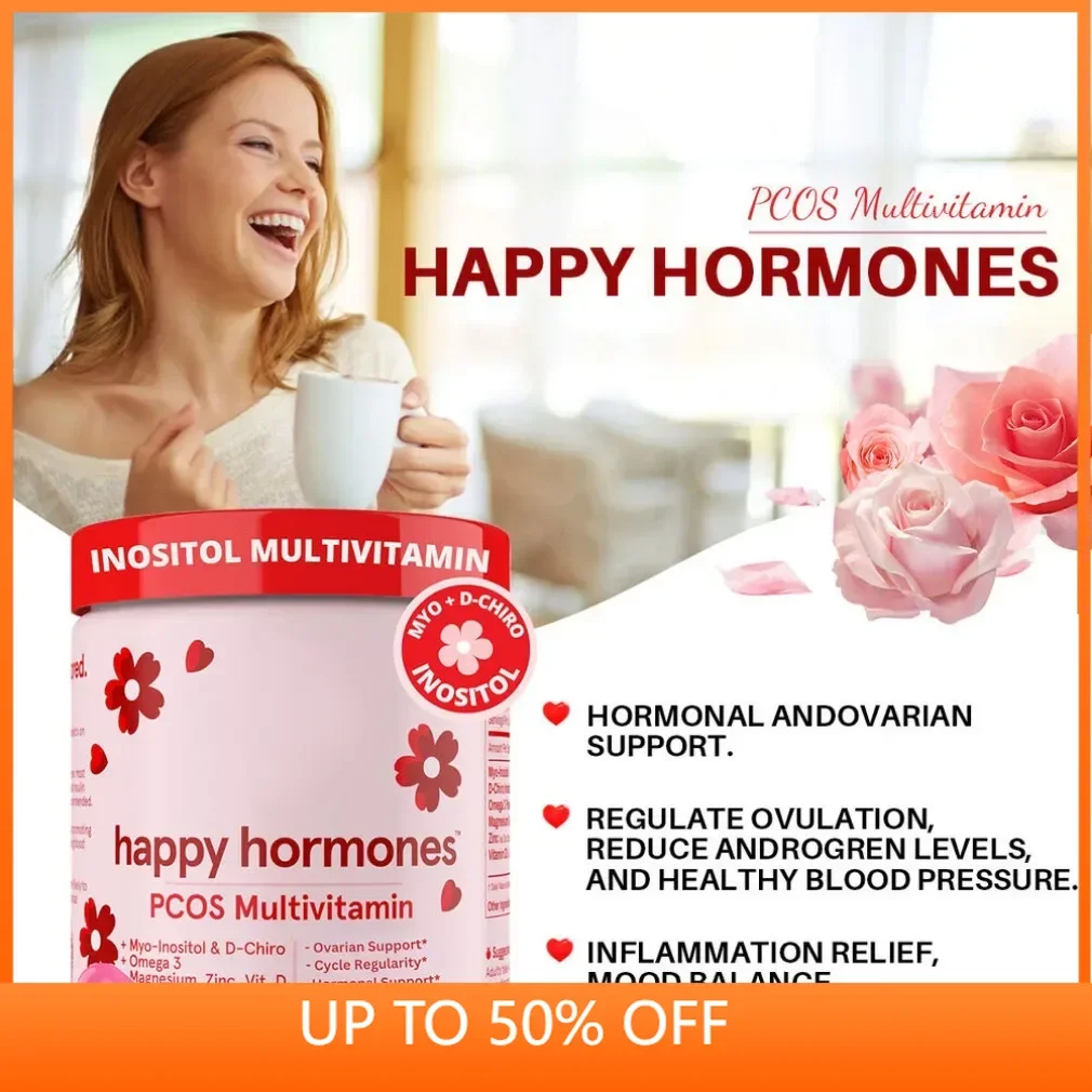 Health Care-Happy Hormones PCOS Multivitamin 120 Caps Premium Formula for Women's Hormone Balance and PCOS - Related Health Impr
Health Care-Happy Hormones PCOS Multivitamin 120 Caps Premium Formula for Women's Hormone Balance and PCOS - Related Health Impr