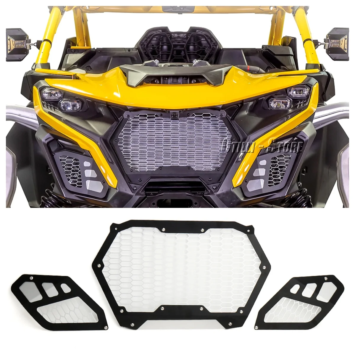 UTV Accessories Front Grille Guard Protector Grill Protective Cover Kit For Can-Am Maverick R 2024 2025
UTV Accessories Front Grille Guard Protector Grill Protective Cover Kit For Can-Am Maverick R 2024 2025