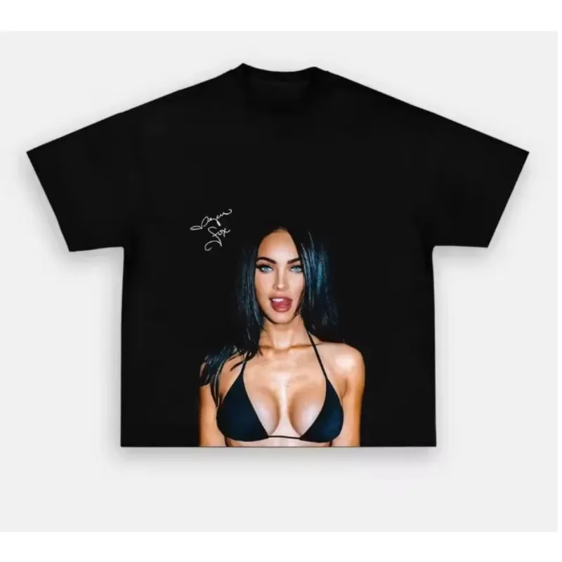 Megan Fox Signature Portrait Graphic Men's Shirt 2026 Summer New O-Neck Short Sleeve Women's Fashion Tshirt
Megan Fox Signature Portrait Graphic Men's Shirt 2026 Summer New O-Neck Short Sleeve Women's Fashion Tshirt