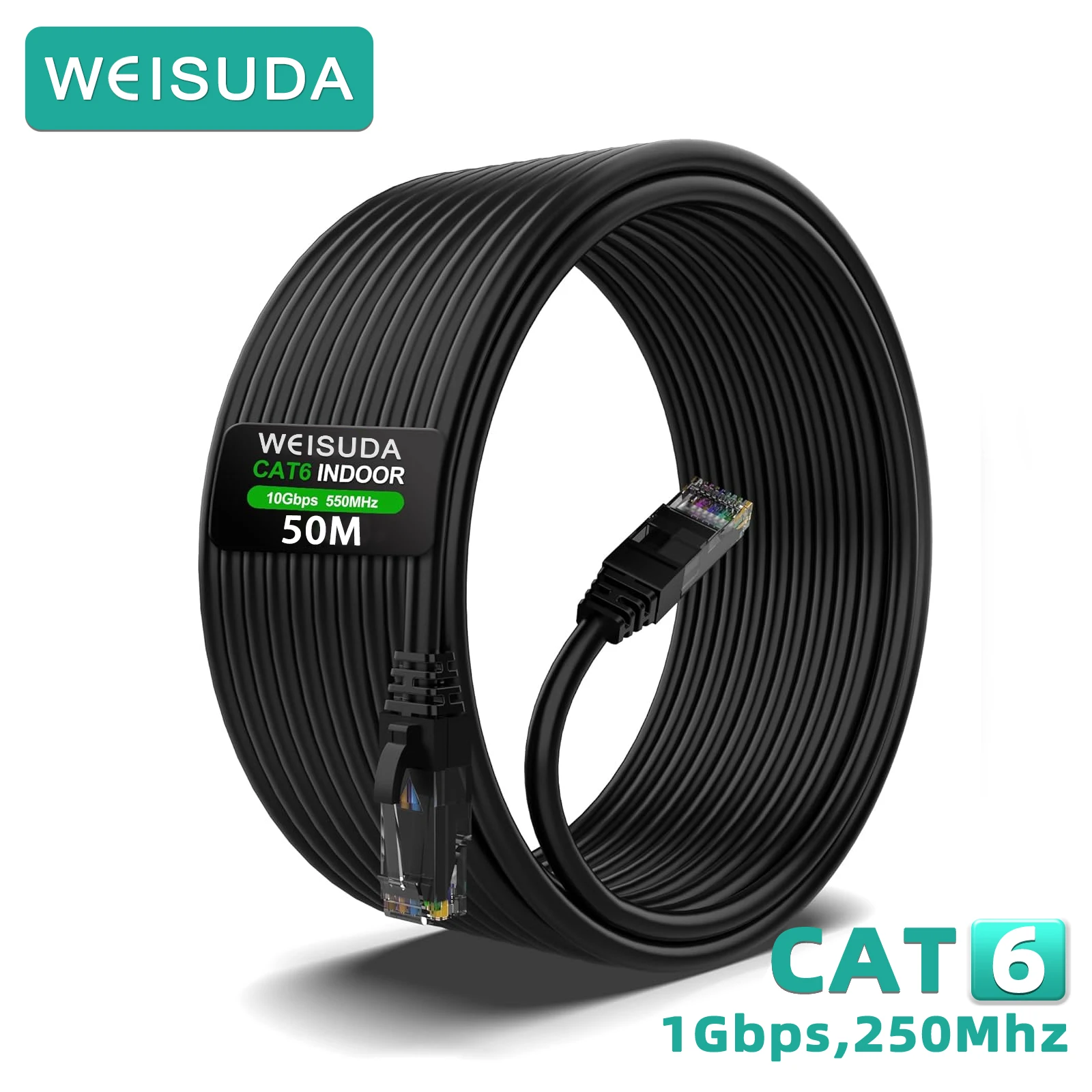 Cat6 Outdoor Ethernet Cable 0.5M~50M 26AWG 10Gbps Network Cable, Pure Copper, Direct Burial Waterproof Underground CAT6 Patch
Cat6 Outdoor Ethernet Cable 0.5M~50M 26AWG 10Gbps Network Cable, Pure Copper, Direct Burial Waterproof Underground CAT6 Patch