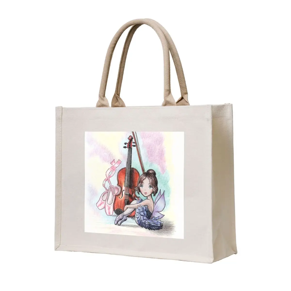Violin ballet dancer fairy Tote Bag Shopper handbag tote bag Canvas shoulder bag
Violin ballet dancer fairy Tote Bag Shopper handbag tote bag Canvas shoulder bag