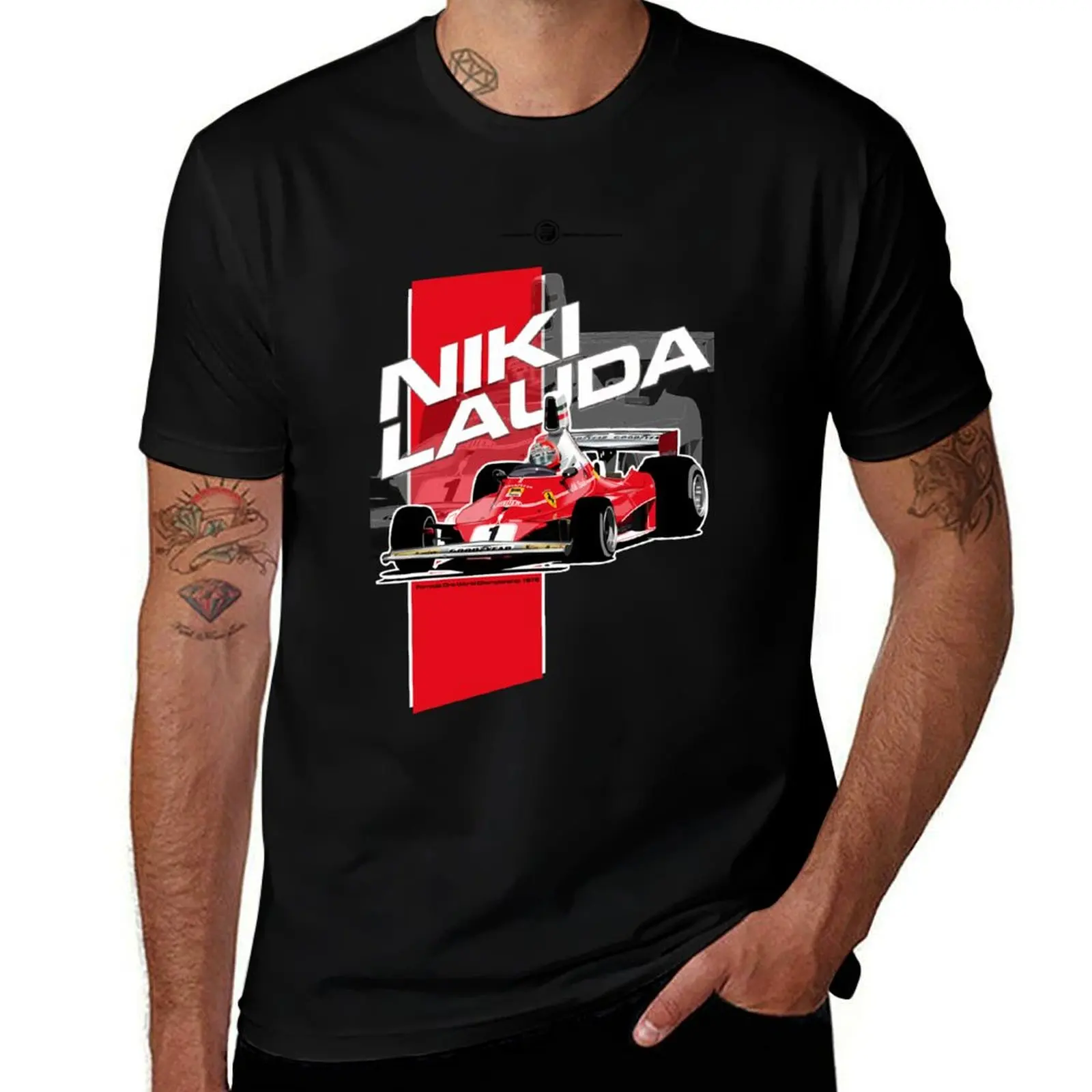 Niki Lauda - F1 1976 T-Shirt funny t shirts dark humor t shirt man casual T-Shirt
Niki Lauda - F1 1976 T-Shirt funny t shirts dark humor t shirt man casual T-Shirt