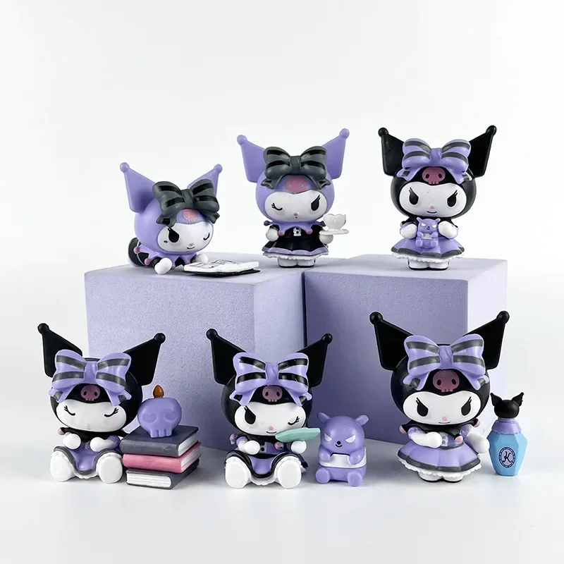 Милая мультяшная кукла Sanrio Kuromi, фигурка модели, украшение для поверхности стола, украшения для девочек и детей, праздничные подарки
Милая мультяшная кукла Sanrio Kuromi, фигурка модели, украшение для поверхности стола, украшения для девочек и детей, праздничные подарки