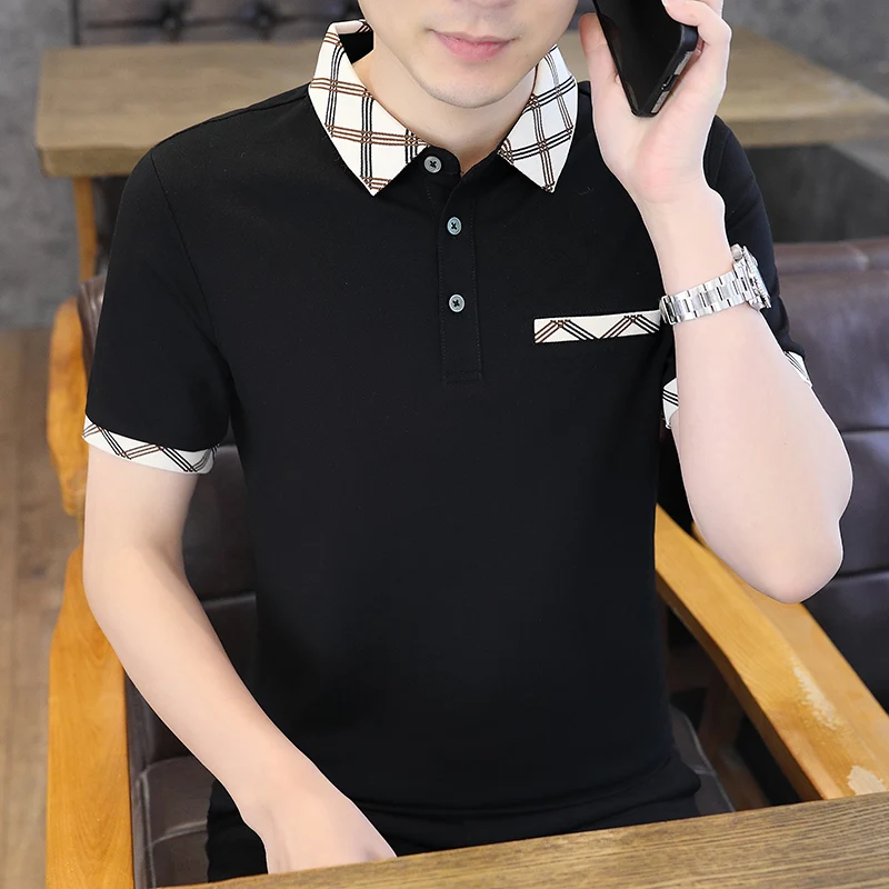 2026 model men's color-matched sleeve diamond-shaped collar polo shirt short-sleeve T-shirt summer youth British style collar sh
2026 model men's color-matched sleeve diamond-shaped collar polo shirt short-sleeve T-shirt summer youth British style collar sh