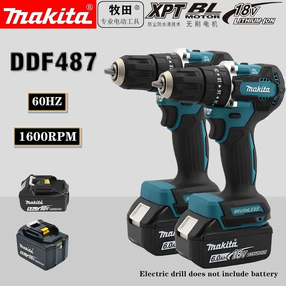 Makita Original DDF487 Аккумуляторная дрель-шуруповерт 18 В Бесщеточная электрическая ударная отвертка Аккумуляторный электроинструмент
Makita Original DDF487 Аккумуляторная дрель-шуруповерт 18 В Бесщеточная электрическая ударная отвертка Аккумуляторный электроинструмент