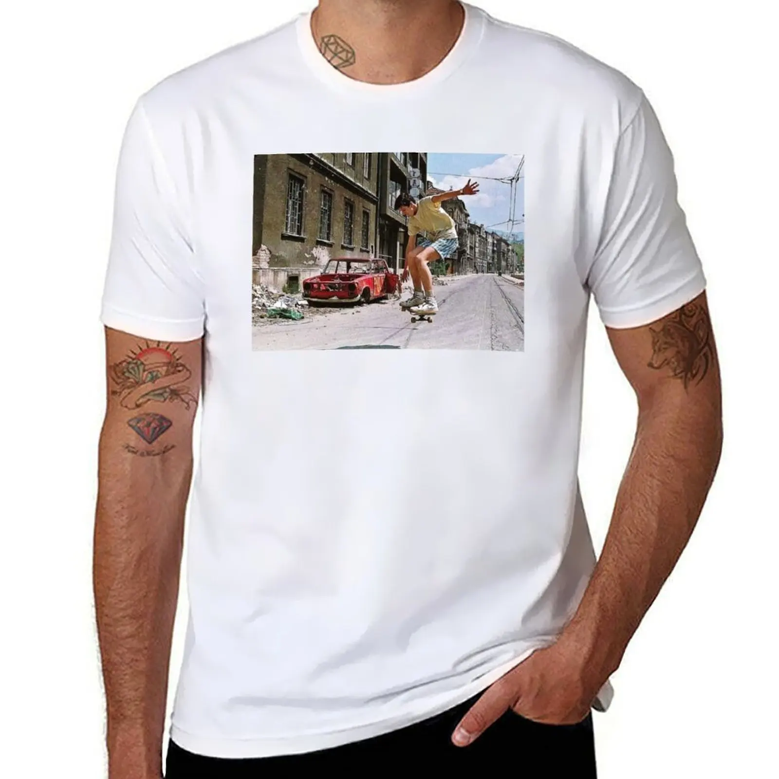 Skateboarding during siege of Sarajevo T-Shirt man graphic t shirt t shirt personalised T-Shirt
Skateboarding during siege of Sarajevo T-Shirt man graphic t shirt t shirt personalised T-Shirt