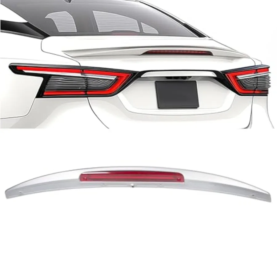 Rear Trunk Spoiler with 3rd Brake Light Compatible with 2016-2023 Nissan Maxima Factory Style Painted Black Trunk Spoiler Wing
Rear Trunk Spoiler with 3rd Brake Light Compatible with 2016-2023 Nissan Maxima Factory Style Painted Black Trunk Spoiler Wing