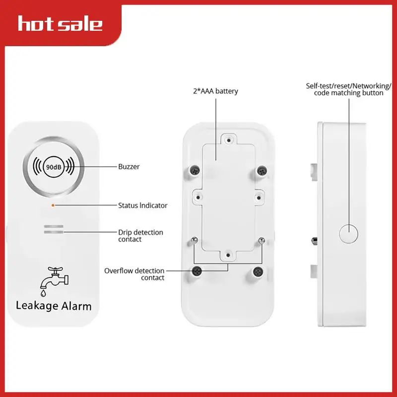 VVNB-Water Sensor 90Db Alarm Water Leak Detector Alert Monitoring Of Leaks And Drip Alarm For Kitchen Bathroom Basemen
VVNB-Water Sensor 90Db Alarm Water Leak Detector Alert Monitoring Of Leaks And Drip Alarm For Kitchen Bathroom Basemen