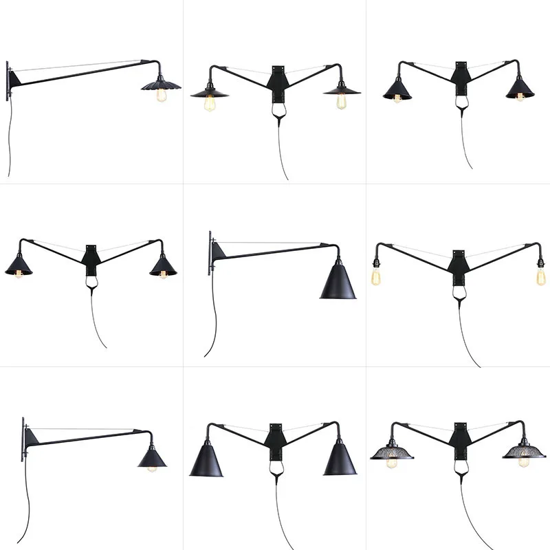 American Iron Long Arm Wall Lamp Nostalgic Modern Retro Minimalist Hotel Restaurant Coffee Shop Living Room Wrought Ligting
American Iron Long Arm Wall Lamp Nostalgic Modern Retro Minimalist Hotel Restaurant Coffee Shop Living Room Wrought Ligting