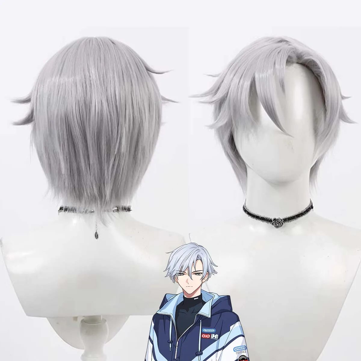 18trip Cosplay Yukikaze Kamina Short Silver Gray Wig
18trip Cosplay Yukikaze Kamina Short Silver Gray Wig