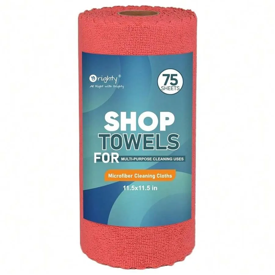Orighty Microfiber Cleaning Cloths, 75 Sheets Shop Towels, Reusable Paper Towels Shop Rags, Washable Microfiber Towel Roll Clea
Orighty Microfiber Cleaning Cloths, 75 Sheets Shop Towels, Reusable Paper Towels Shop Rags, Washable Microfiber Towel Roll Clea