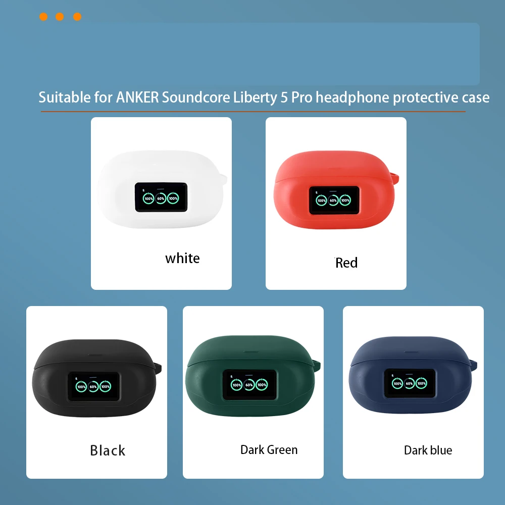Soft Silicone Protective Case For Anker Soundcore Liberty 5 Pro Wireless Earbuds Anti-drop Shockproof Earphone Cover
Soft Silicone Protective Case For Anker Soundcore Liberty 5 Pro Wireless Earbuds Anti-drop Shockproof Earphone Cover