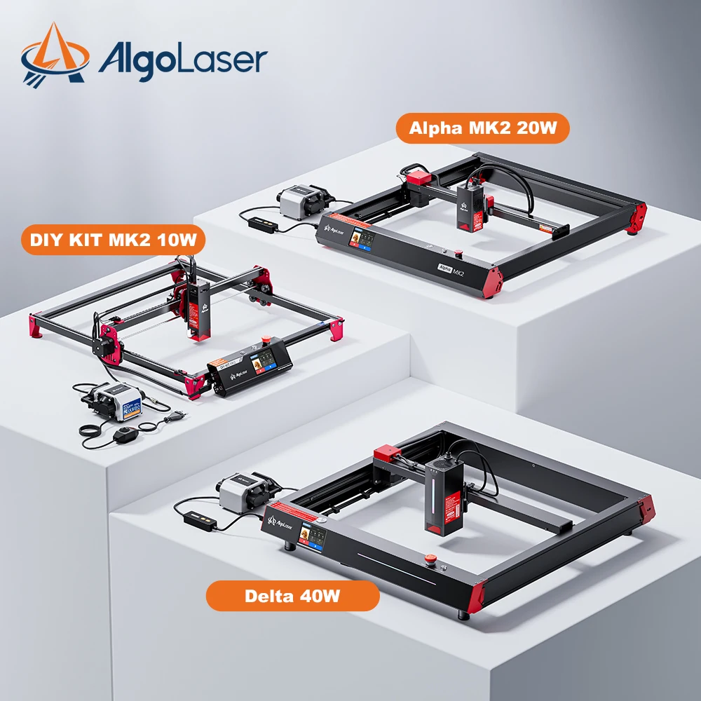 AlgoLaser Touch Screen Series DIY KIT MK2 10W/Alpha MK2 20W/Delta 22W 40W App Offline Control, DIY Engraver Tool for Metal Wood
AlgoLaser Touch Screen Series DIY KIT MK2 10W/Alpha MK2 20W/Delta 22W 40W App Offline Control, DIY Engraver Tool for Metal Wood