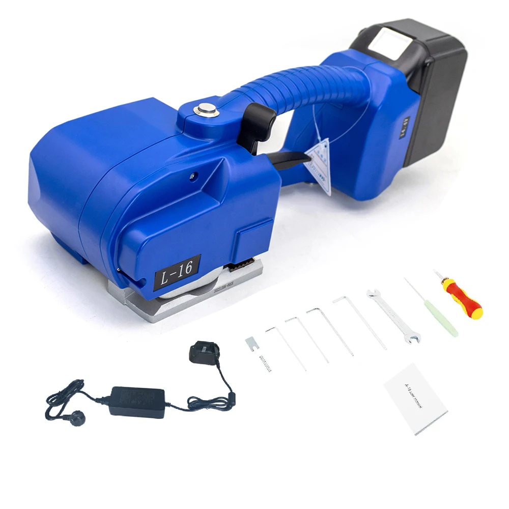 Portable Electric Strapping Machine For PP PET Strap Battery Powered Automatic Wrapping Tool L16 Baler
Portable Electric Strapping Machine For PP PET Strap Battery Powered Automatic Wrapping Tool L16 Baler