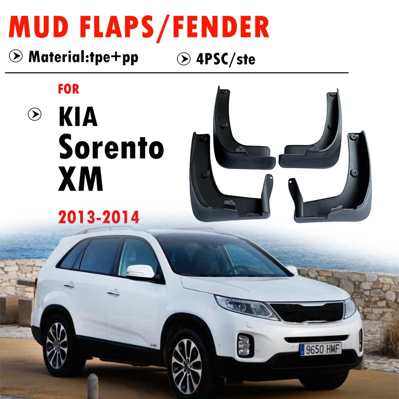 For KIA Sorento XM 2013 2014 Mudguard Fender Mud Flap Guards Splash Mudflaps Car Accessories Front Rear 4pcs
For KIA Sorento XM 2013 2014 Mudguard Fender Mud Flap Guards Splash Mudflaps Car Accessories Front Rear 4pcs