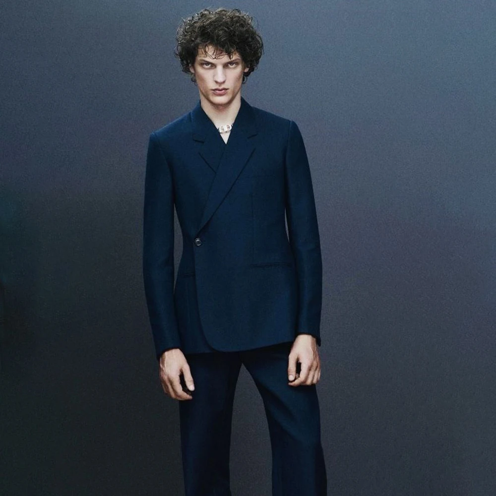 Luxury Men's Suits Formal One-Button Notch Lapel Slim Fit Blazer High Quality Wedding 2 Piece Jacket Pants Sets Costume Homme
Luxury Men's Suits Formal One-Button Notch Lapel Slim Fit Blazer High Quality Wedding 2 Piece Jacket Pants Sets Costume Homme
