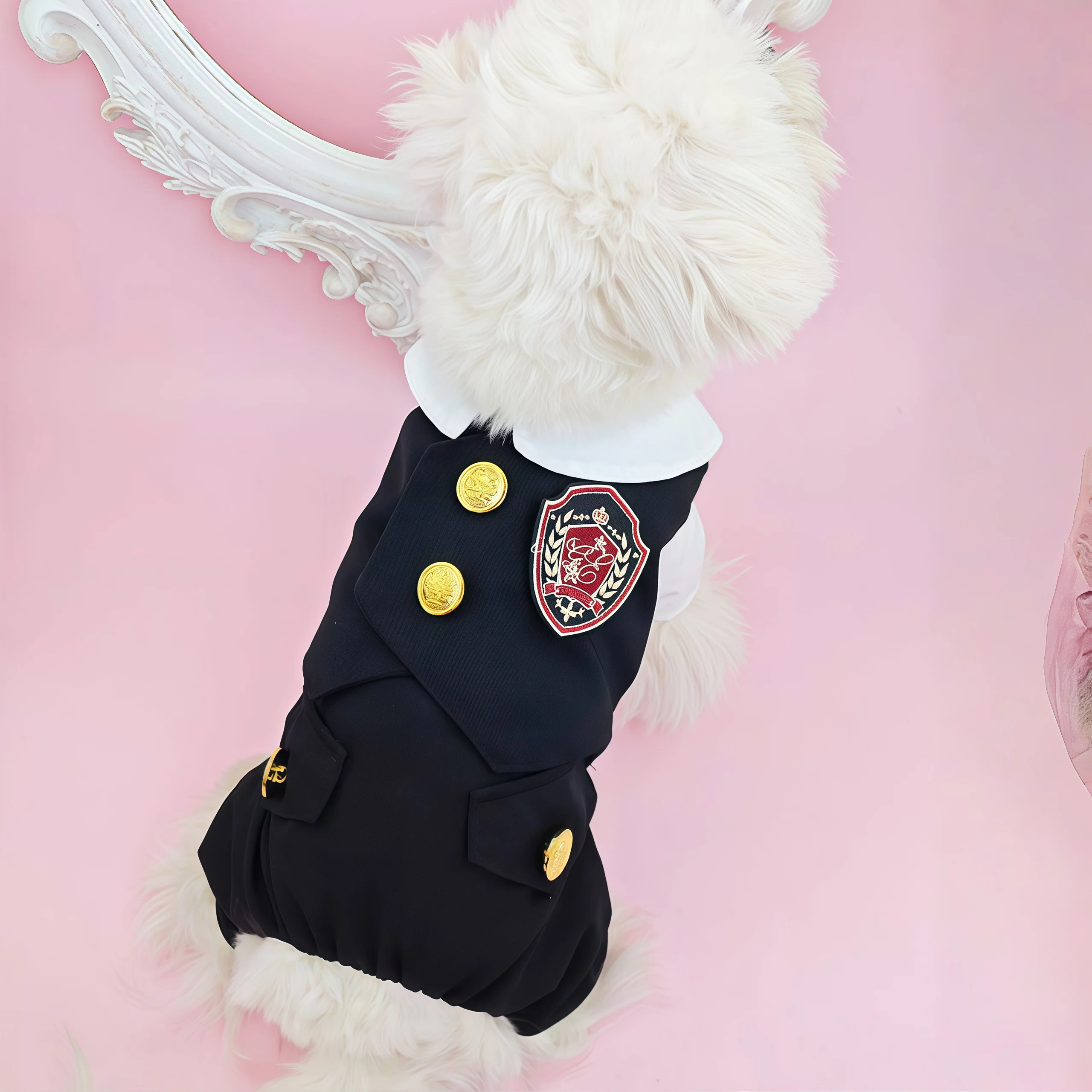 British Style Top Rated Elegant Striped Suit for Dogs, Wedding Pet Tailcoat with Bow Tie, Formal Wear for Small Medium Dogs
British Style Top Rated Elegant Striped Suit for Dogs, Wedding Pet Tailcoat with Bow Tie, Formal Wear for Small Medium Dogs