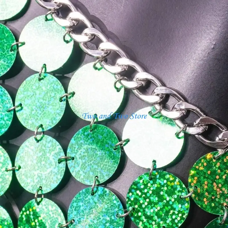 HX6F Women Sequins Split Short Skirt Body Waist Chain Furry Splicing Beach Cover Up
HX6F Women Sequins Split Short Skirt Body Waist Chain Furry Splicing Beach Cover Up