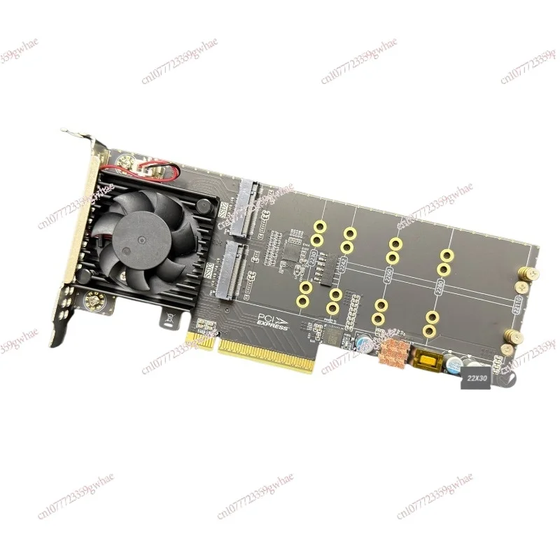 Drive-free, split-free, four-disc M.2 half-height plx8747 expansion card
Drive-free, split-free, four-disc M.2 half-height plx8747 expansion card