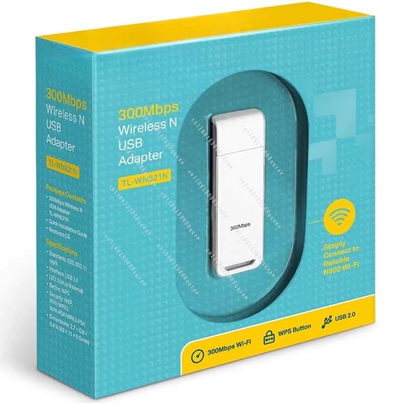 USB-адаптер беспроводной сети TL-WN821N 300 Мбит/с, Wi-Fi, английская версия
USB-адаптер беспроводной сети TL-WN821N 300 Мбит/с, Wi-Fi, английская версия