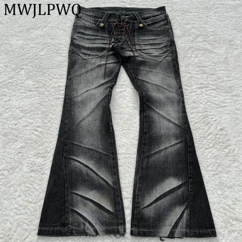 MWJLPWQ American Y2K Street Style Double-Waisted Washed Micro-Flared Jeans For Men Gothic Retro Distressed Trousers Chic 16522
MWJLPWQ American Y2K Street Style Double-Waisted Washed Micro-Flared Jeans For Men Gothic Retro Distressed Trousers Chic 16522