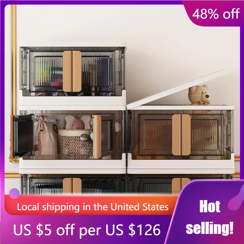 Folding Storage Box Stackable Storage Bins With Open Front Door Organizer Freight free
Folding Storage Box Stackable Storage Bins With Open Front Door Organizer Freight free
