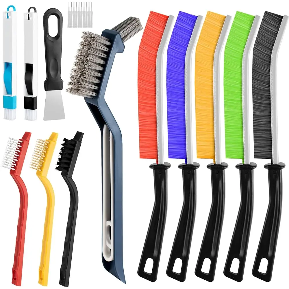 13Pcs Crevice Cleaning Brush Set, Multifunctional Hard Bristle Crevice Cleaning Brushes Tools for Deep Cleaning Gaps, Kitchen
13Pcs Crevice Cleaning Brush Set, Multifunctional Hard Bristle Crevice Cleaning Brushes Tools for Deep Cleaning Gaps, Kitchen