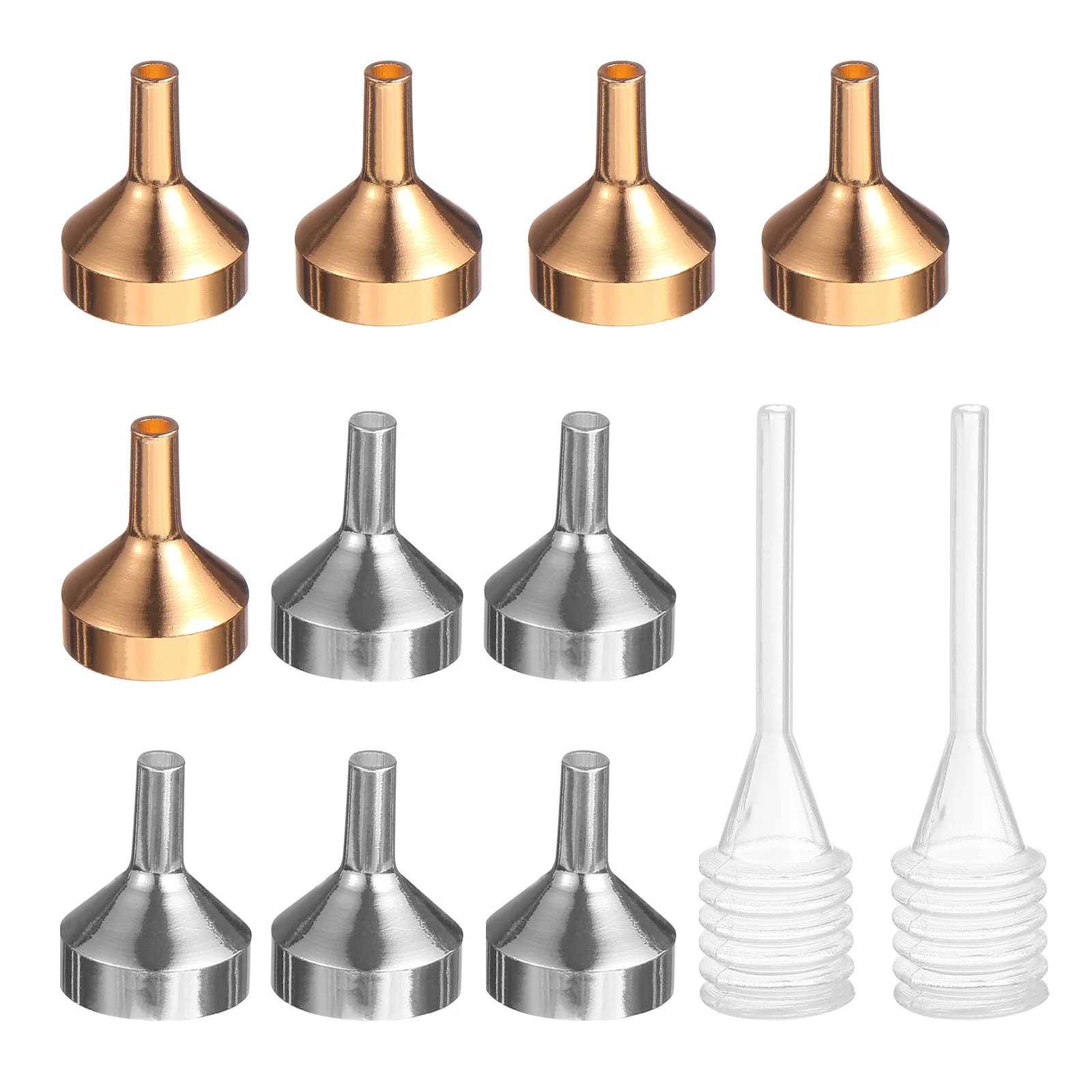 12pcs Mini Set Aluminum for Perfume Bottles Filling Easy For Filling Perfume Kitchen Tools Small
12pcs Mini Set Aluminum for Perfume Bottles Filling Easy For Filling Perfume Kitchen Tools Small