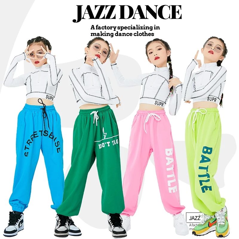 2025 Children White Long Sleeved Loose Pants Street Dance Clothing Jazz Modern Dance Costumes Hip Hop Performance Wear DQS18820
2025 Children White Long Sleeved Loose Pants Street Dance Clothing Jazz Modern Dance Costumes Hip Hop Performance Wear DQS18820