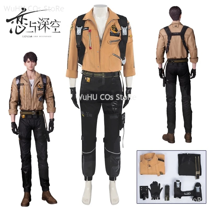 Brown Flying Jacket Supersonic Game Love And Deepspace Caleb Cosplay Costume Wig Uniforms Halloween Party Men Carnival Outfit
Brown Flying Jacket Supersonic Game Love And Deepspace Caleb Cosplay Costume Wig Uniforms Halloween Party Men Carnival Outfit