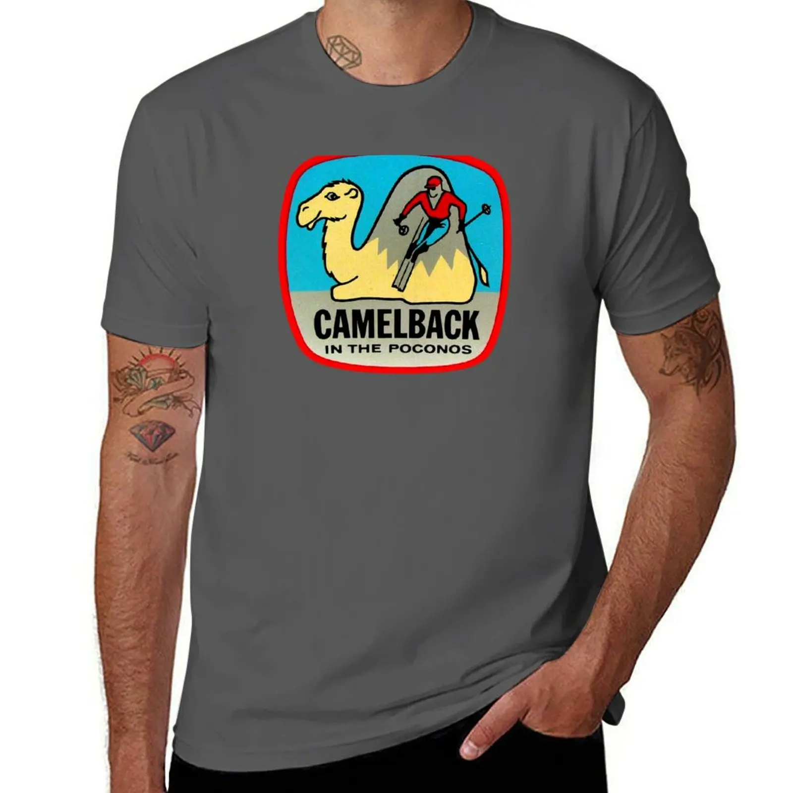 Camelback in the Poconos Vintage Travel Decal T-Shirt summer tops custom shirt t shirts for men
Camelback in the Poconos Vintage Travel Decal T-Shirt summer tops custom shirt t shirts for men