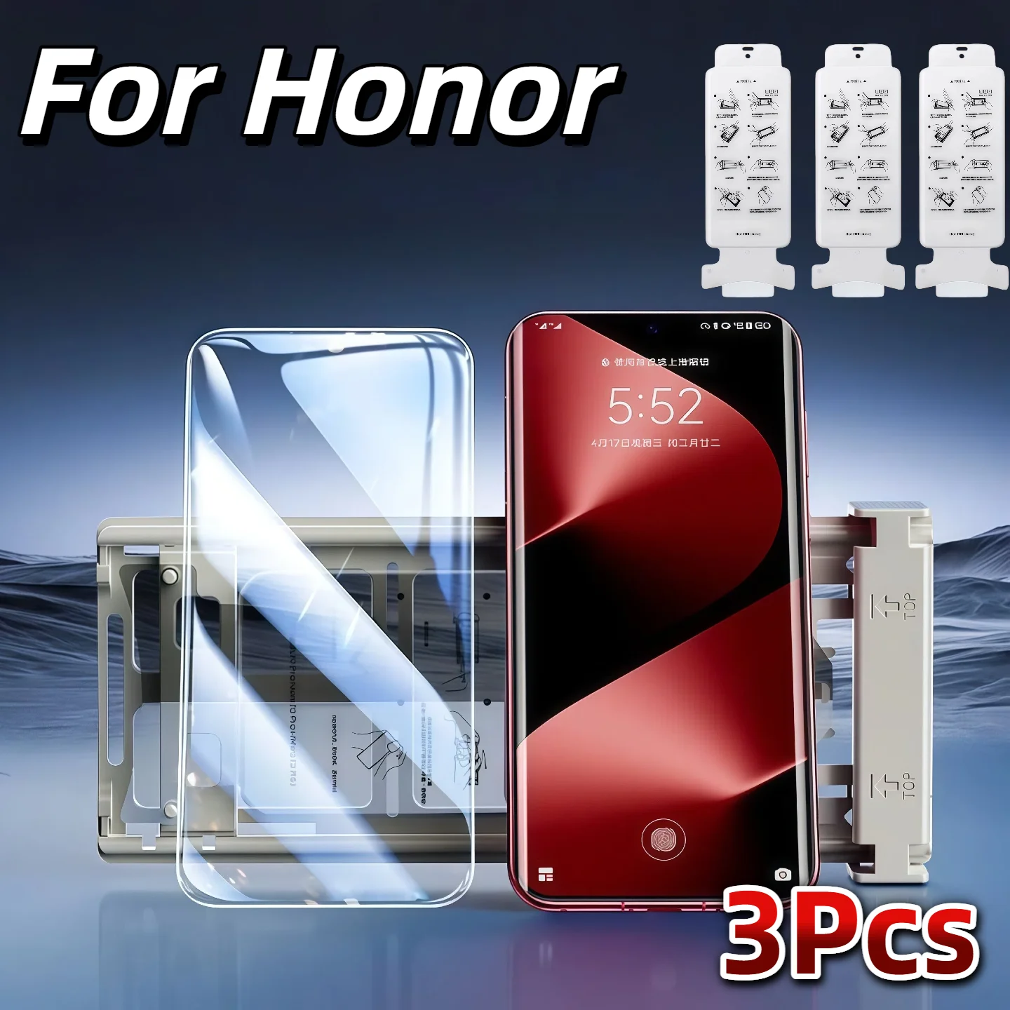 Комплект из 3 защитных пленок для экрана HONOR Magic 7/6 Pro/90/100/200/300 Ultra 400 - без пыли, с точным позиционированием, не закаленное стекло
Комплект из 3 защитных пленок для экрана HONOR Magic 7/6 Pro/90/100/200/300 Ultra 400 - без пыли, с точным позиционированием, не закаленное стекло