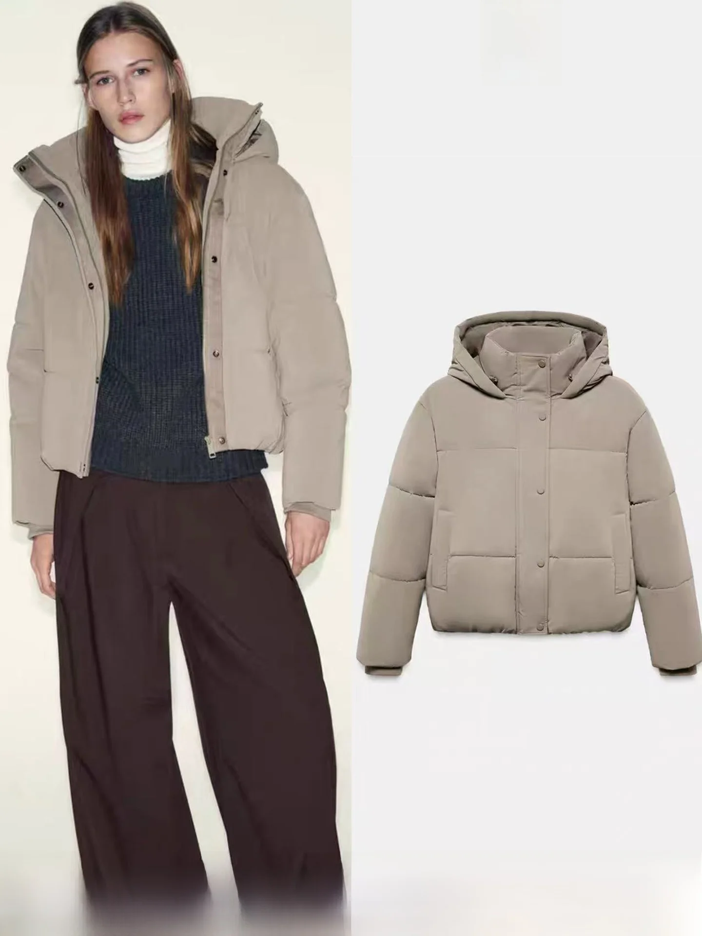 Winter New Arrival Women's Long Sleeve Short Thickened Jacket Coat Cotton Clothes with Hood Commute Style Regular Fit Zipper
Winter New Arrival Women's Long Sleeve Short Thickened Jacket Coat Cotton Clothes with Hood Commute Style Regular Fit Zipper