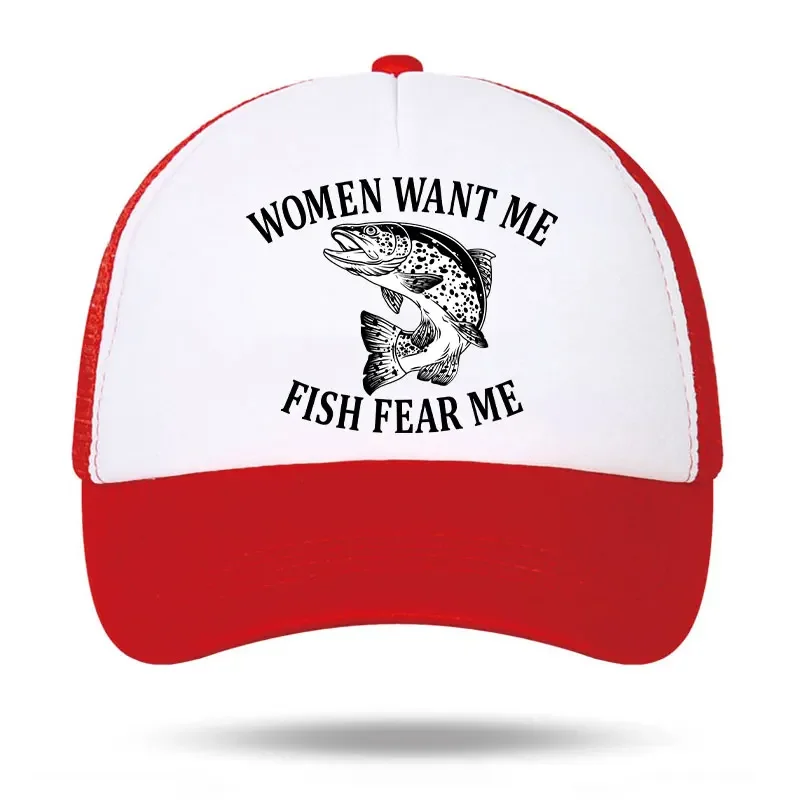 Women Want Me Fish Fear Me Trout Fishing Trucker Cap Adjustable Mesh Hat for Outdoor Summer Sports Perfect for Anglers Fishermen
Women Want Me Fish Fear Me Trout Fishing Trucker Cap Adjustable Mesh Hat for Outdoor Summer Sports Perfect for Anglers Fishermen