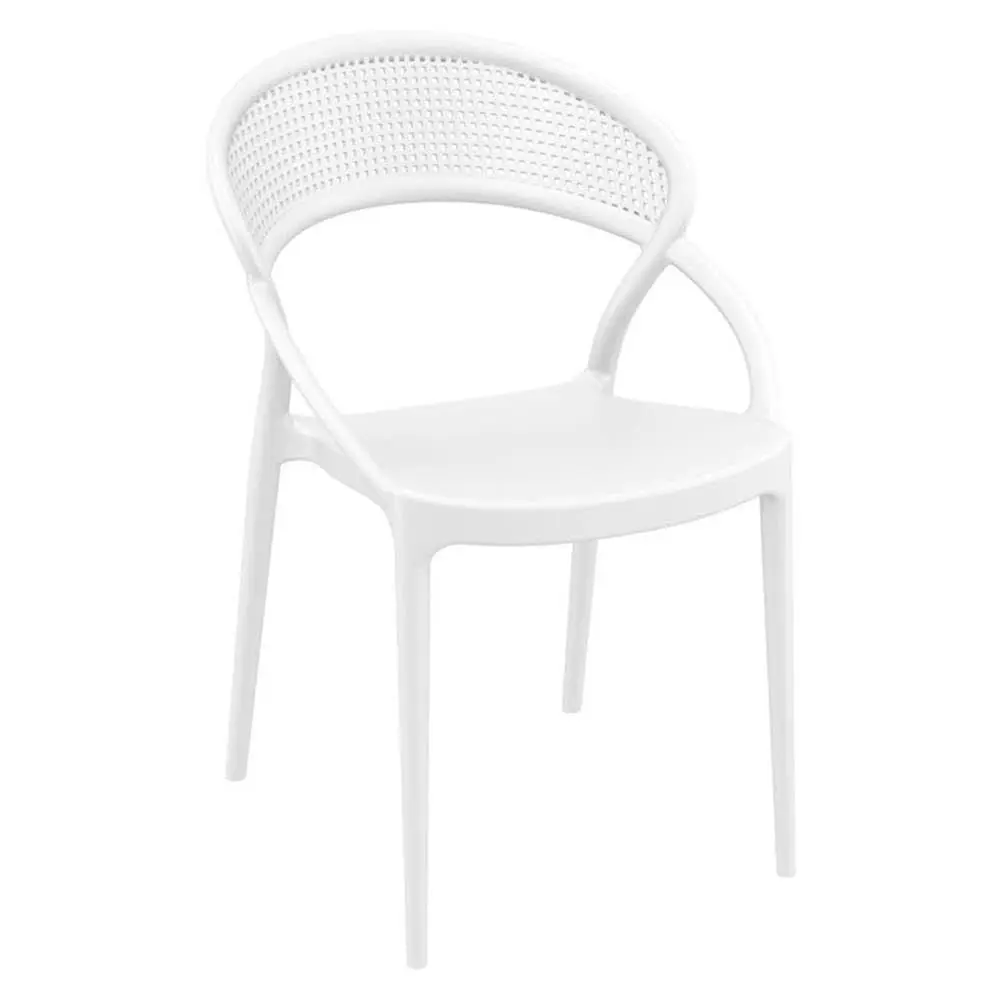 Sunset Patio Dining Chair in White Set of 2
Sunset Patio Dining Chair in White Set of 2