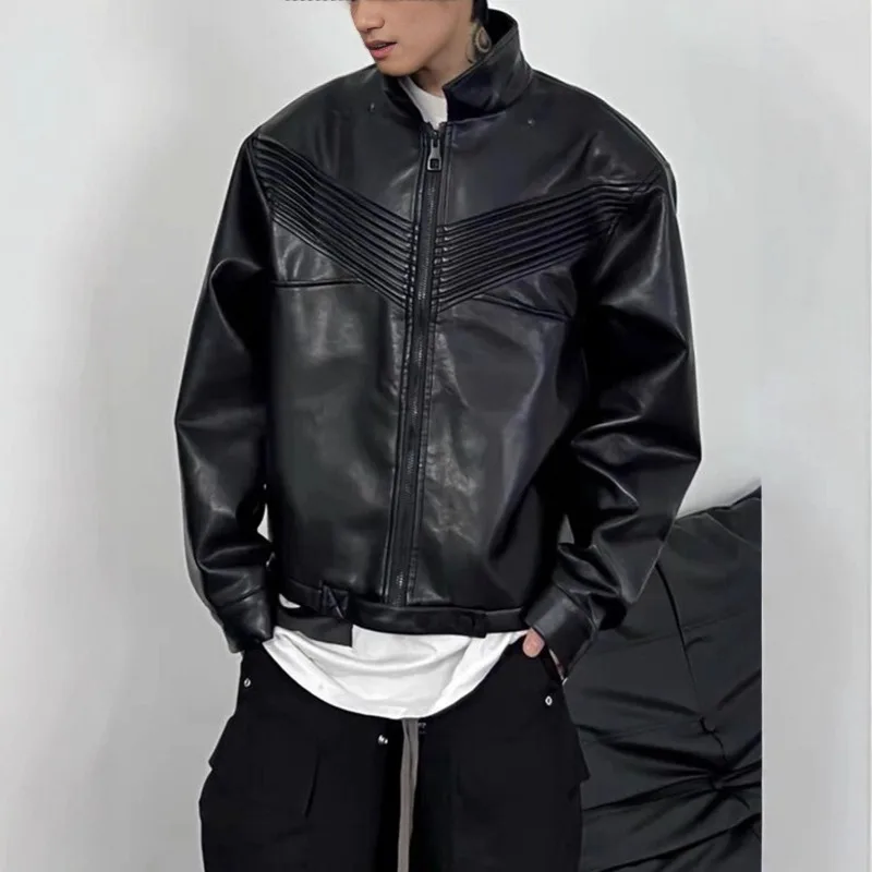 Niche Design Retro Motorcycle PU Leather Jacket Unisex Commute Loose Casual Cool Stylish Short Windproof Trendy Outerwear Top
Niche Design Retro Motorcycle PU Leather Jacket Unisex Commute Loose Casual Cool Stylish Short Windproof Trendy Outerwear Top