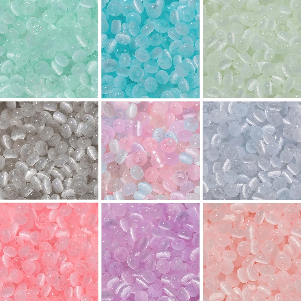 100pcs 2.5×4mm Colored Glass Cat's Eye Beads Abacus Shape Spacer Beads for DIY Jewelry Making Bracelet Phone Charms Supplies
100pcs 2.5×4mm Colored Glass Cat's Eye Beads Abacus Shape Spacer Beads for DIY Jewelry Making Bracelet Phone Charms Supplies