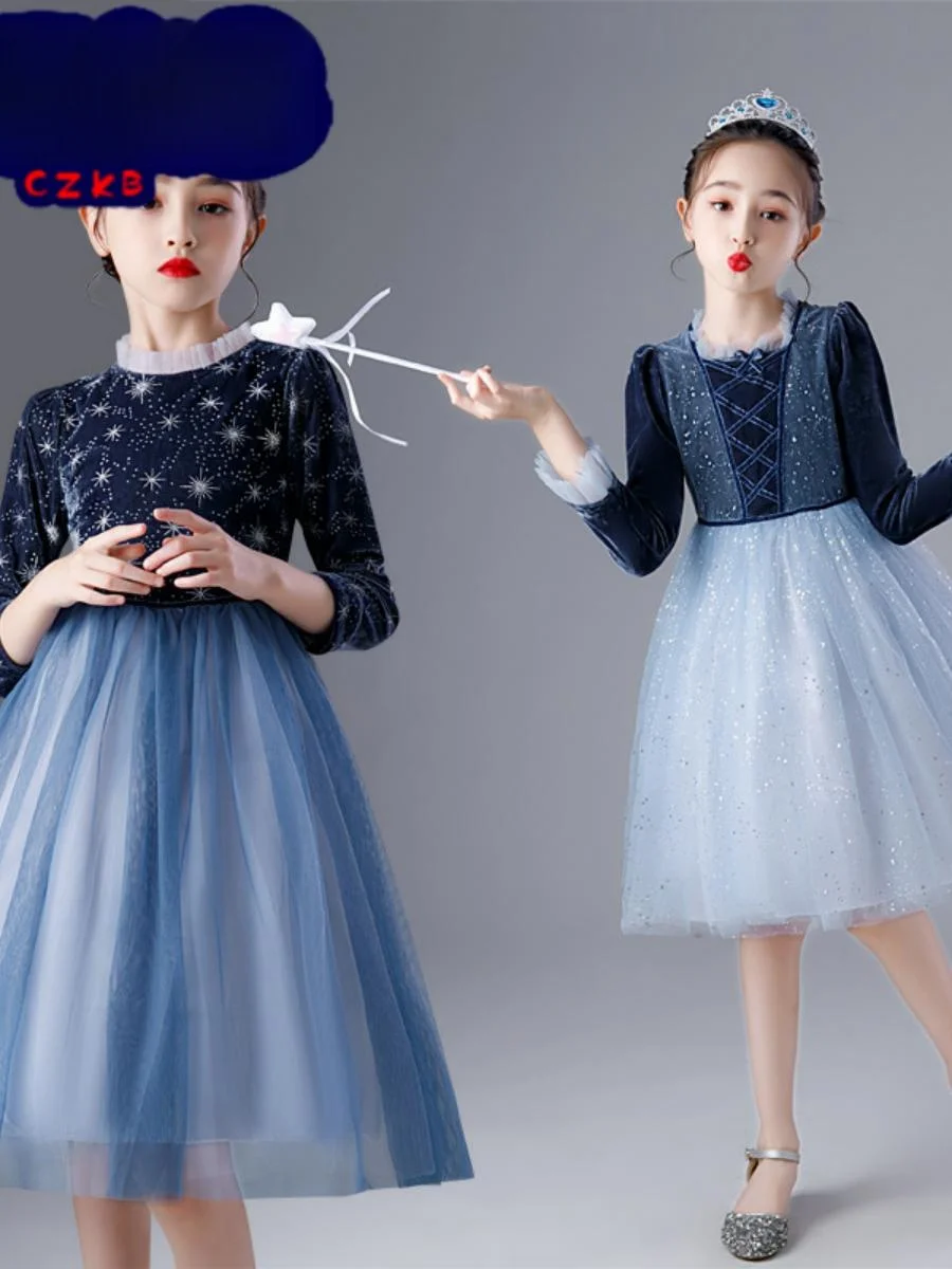 Elsa Princess Dress Autumn Children's Halloween Style Long Sleeve Costume Princess Outfit Girls' Clothing
Elsa Princess Dress Autumn Children's Halloween Style Long Sleeve Costume Princess Outfit Girls' Clothing