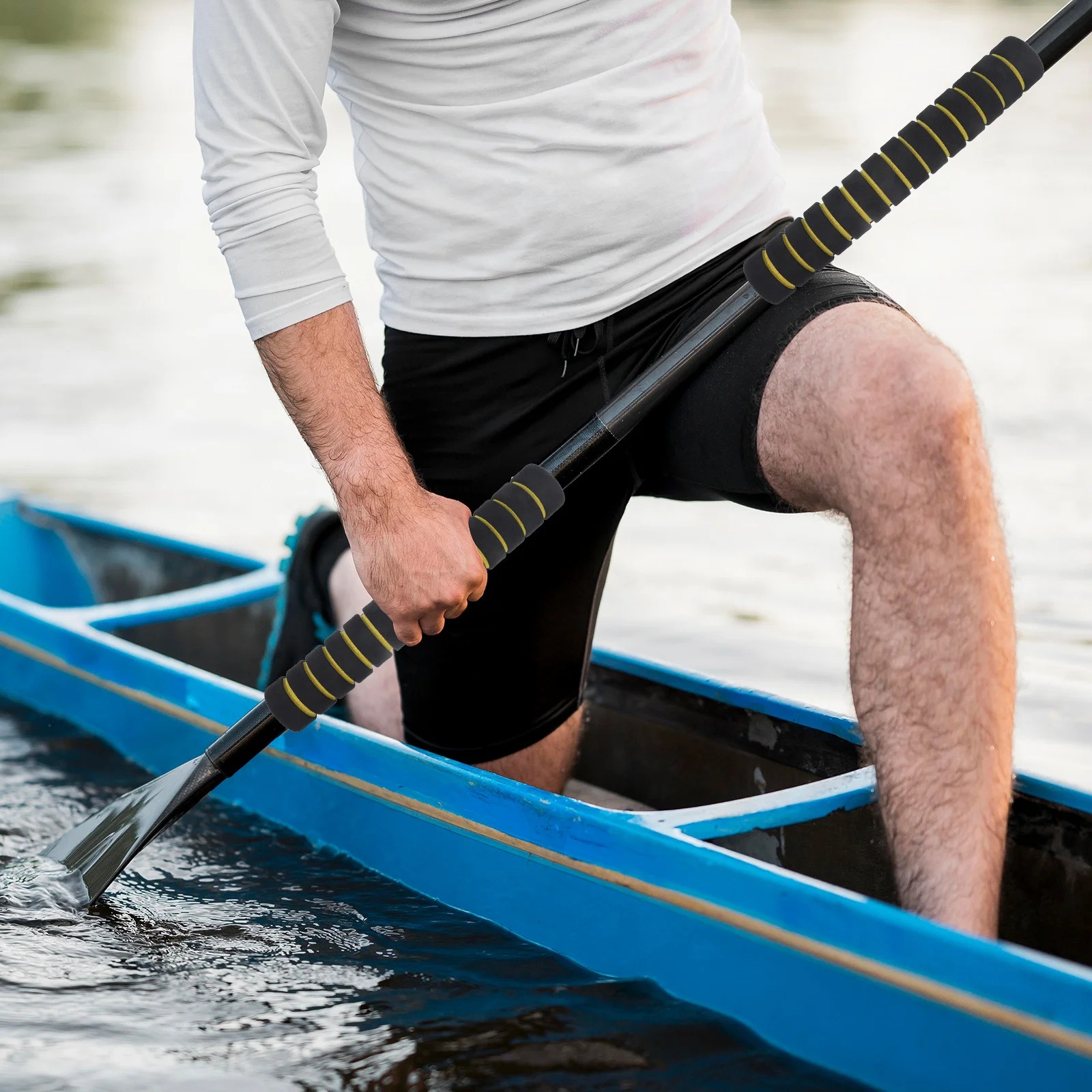 2Pairs Kayak Paddle Grips Non-Slip Supple Sponge Protective Cover Easy to Use for Beginners Kayak Accessories Paddle Protector
2Pairs Kayak Paddle Grips Non-Slip Supple Sponge Protective Cover Easy to Use for Beginners Kayak Accessories Paddle Protector