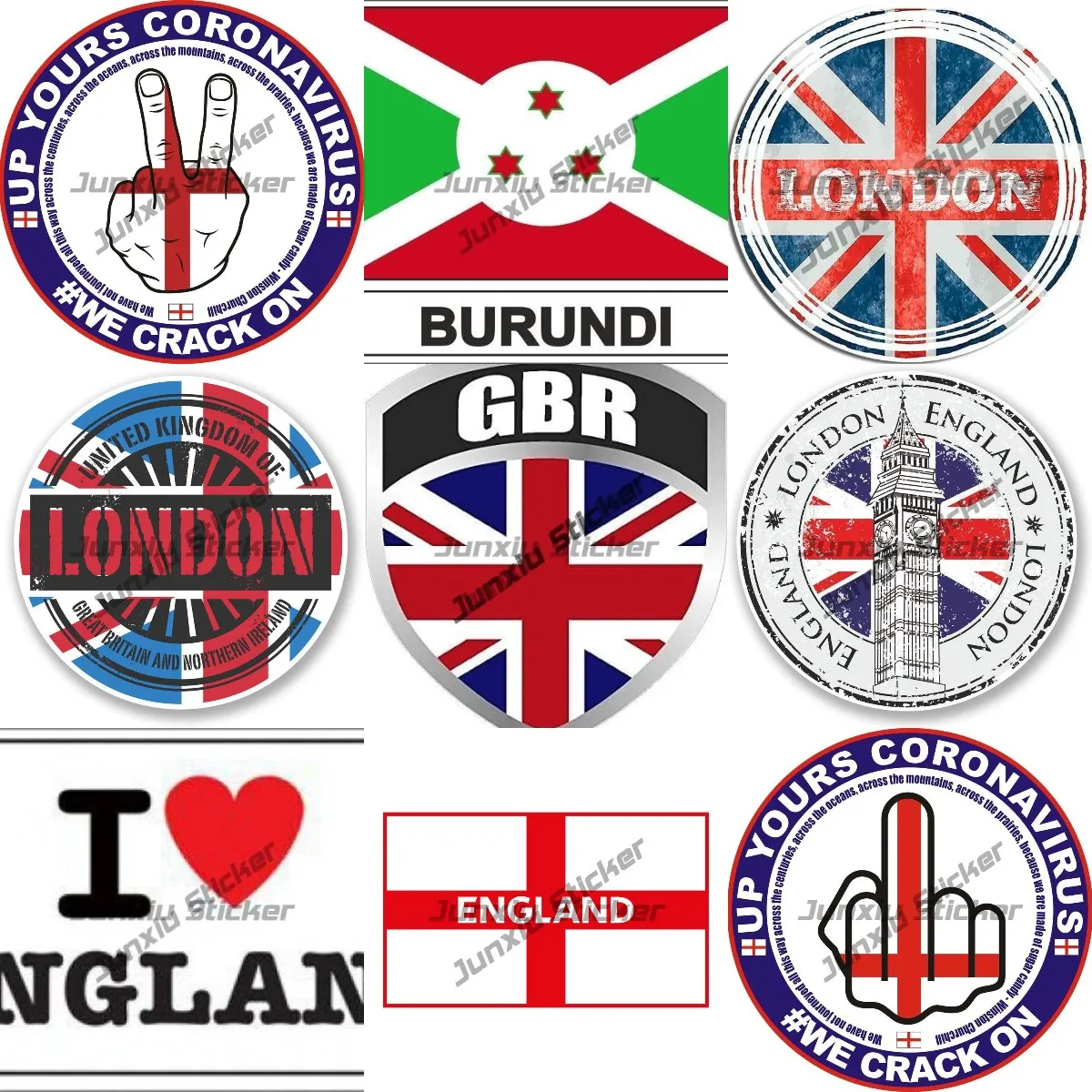 London England UK Vinyl Sticker Decal Laptop Car Bumper Sticker Travel Luggage Car IPad Sign Fun National Flag Car Accessories
London England UK Vinyl Sticker Decal Laptop Car Bumper Sticker Travel Luggage Car IPad Sign Fun National Flag Car Accessories