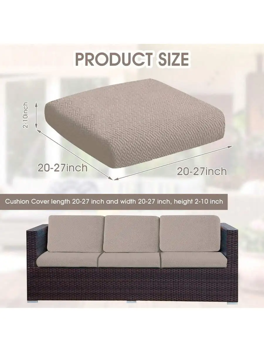 6PACK Outdoor Waterproof Couch Cushion Covers Stretch Individual Patio Chair Cushion Outdoor Seat Cushion Pad Replacement Sofa
6PACK Outdoor Waterproof Couch Cushion Covers Stretch Individual Patio Chair Cushion Outdoor Seat Cushion Pad Replacement Sofa