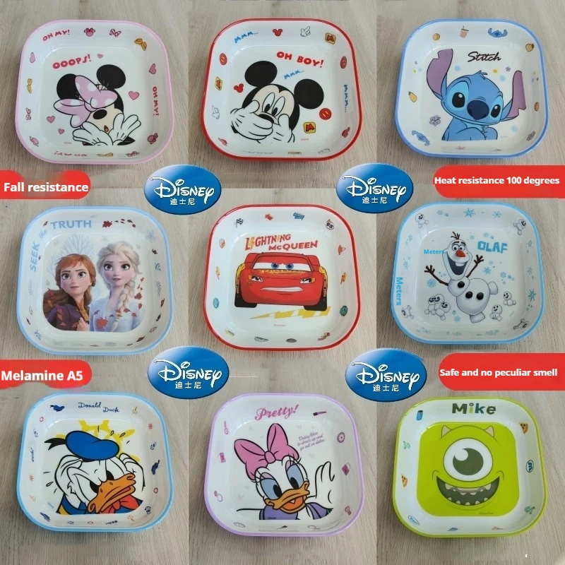 New Disney Kawaii Cartoon Plates For Children Baby Eating Square Plates Fall-resistant Melamine Resin Tableware Insulated Plates
New Disney Kawaii Cartoon Plates For Children Baby Eating Square Plates Fall-resistant Melamine Resin Tableware Insulated Plates