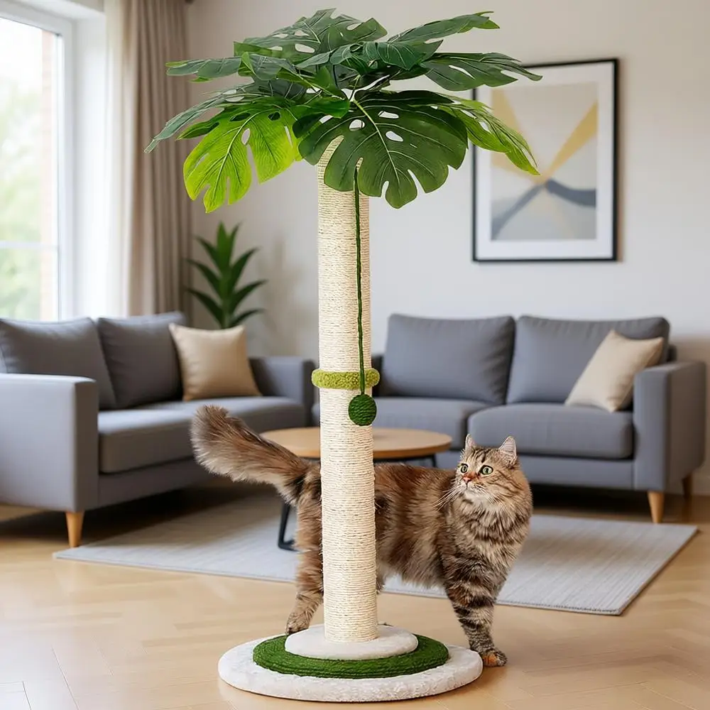 Дерево для кошек, экономящее место, 35 дюймов в высоту, современное, 3-ярусное, с сизалевым канатом и интерактивным мячиком для игр в помещении
Дерево для кошек, экономящее место, 35 дюймов в высоту, современное, 3-ярусное, с сизалевым канатом и интерактивным мячиком для игр в помещении