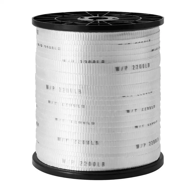 Polyester Flat Braid 5/8" x 630' For Packaging Gardening Conduit Work, 2200 lbf Tensile Capacity Printed Webbing Cable Puller White Heavy Duty Measuring Tape High Strength Stretch Resistant Soft Fiber Construction
Polyester Flat Braid 5/8" x 630' For Packaging Gardening Conduit Work, 2200 lbf Tensile Capacity Printed Webbing Cable Puller White Heavy Duty Measuring Tape High Strength Stretch Resistant Soft Fiber Construction