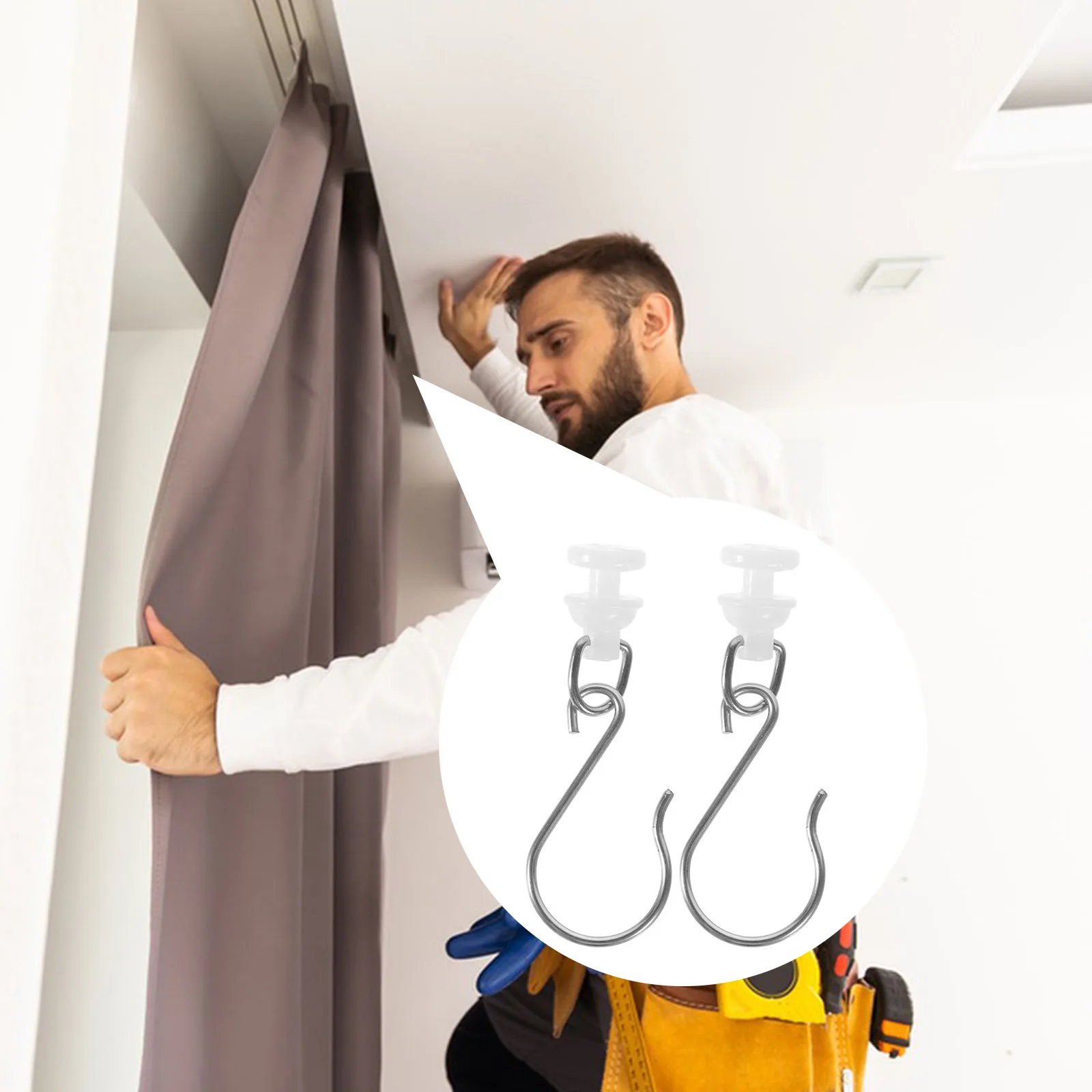 30 комплектов бесшумных роликов-крючков для шторок для душа, замена крючков для карнизов, принадлежности для ванной, простая установка
30 комплектов бесшумных роликов-крючков для шторок для душа, замена крючков для карнизов, принадлежности для ванной, простая установка